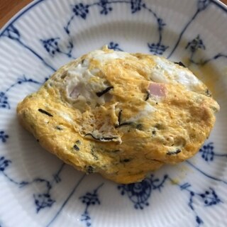 ひじきと魚ニソのオムレツ